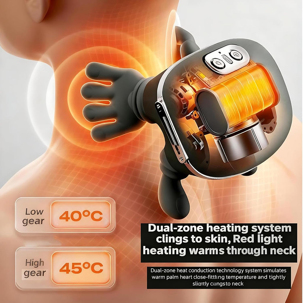 Electric Neck And Shoulder Muscle Massager Wireless Shoulder And Back Kneading Massage Shawl Neck Masajeador Relax Pain Relief